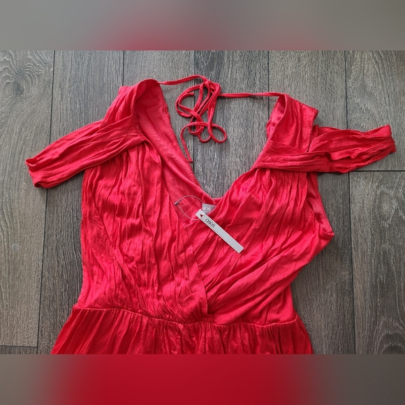 ASOS Off the Shoulder Maxi Dress. NEVER BEEN WORN. SIZE US 10/UK 14 - Picture 2 of 5